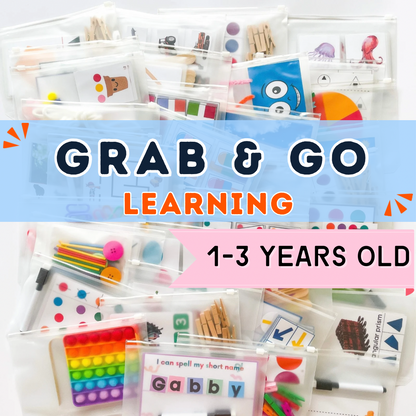 Grab & Go Learning Kits for 1 - 3 Years Old