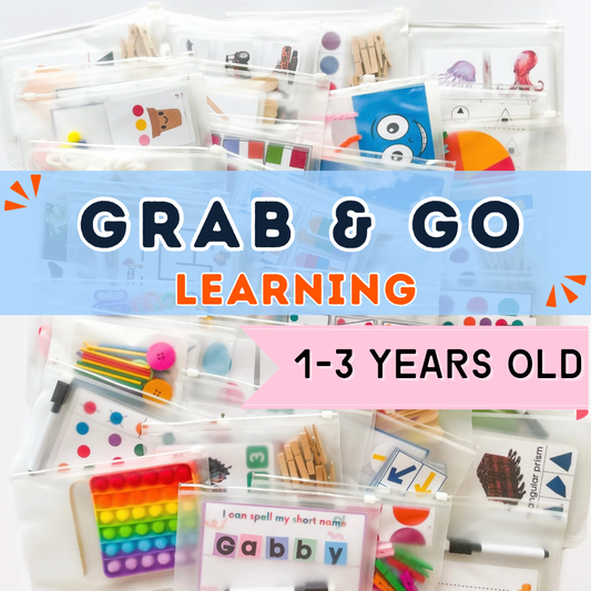 Grab & Go Learning Kits for 1 - 3 Years Old