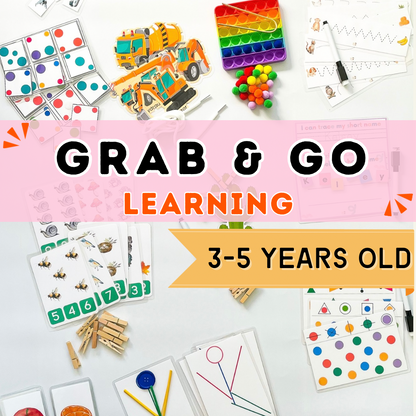 Grab & Go Learning Kits for 3 - 5 Years Old