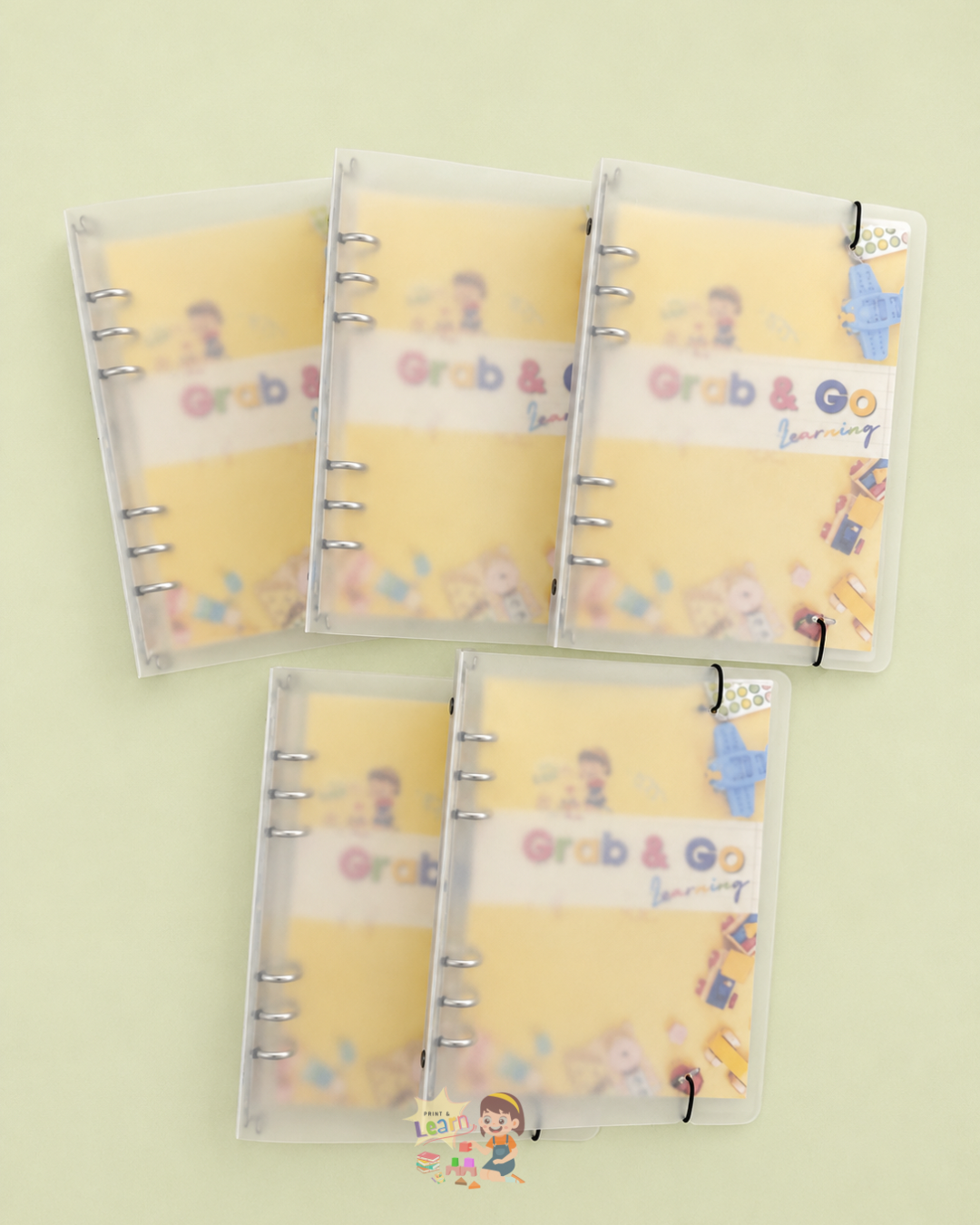 BINDER ONLY -  Binder for Grab & Go Learning with Free Cover