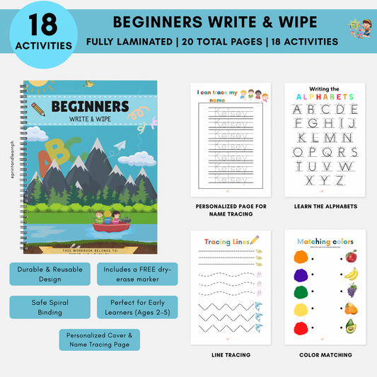 Beginners Write & Wipe (Personalized)