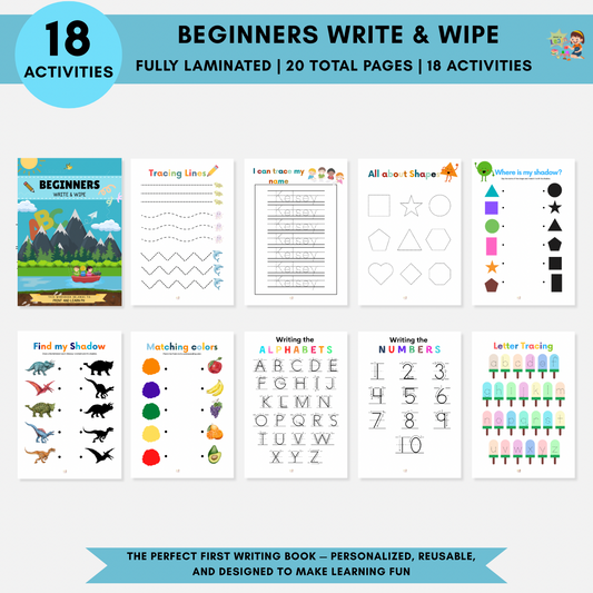 Beginners Write & Wipe (Personalized)