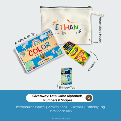 Let's Color: Alphabets, Numbers & Shapes