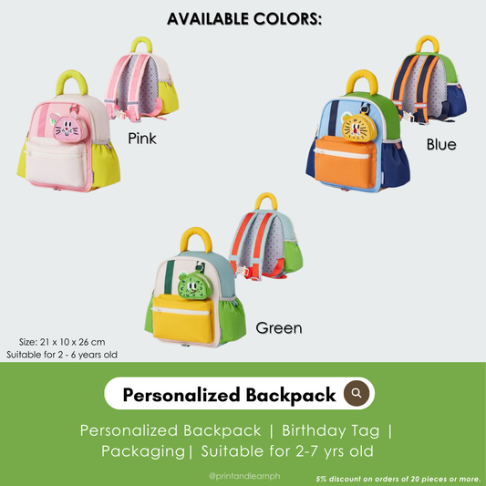 Personalized Backpack for Kids
