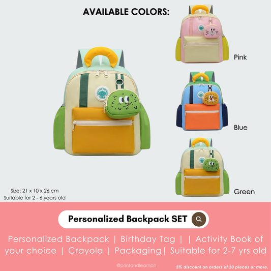 Personalized Backpack SET