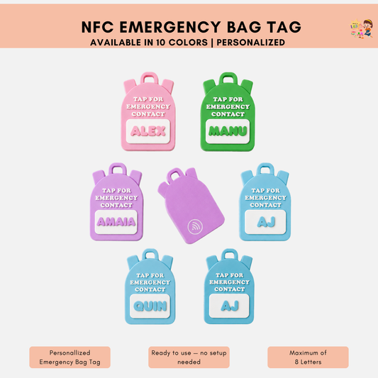 NFC Emergency Bag Tag